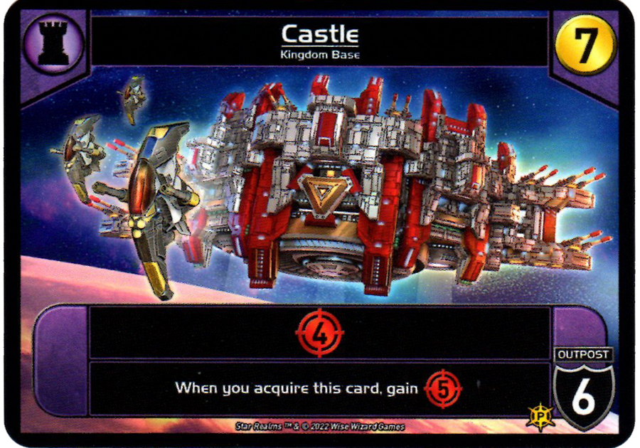 Star Realms: Castle Promo Card for use with the board game S, Spring Sale, Star Realms, sold at the BoardGameGeek Store