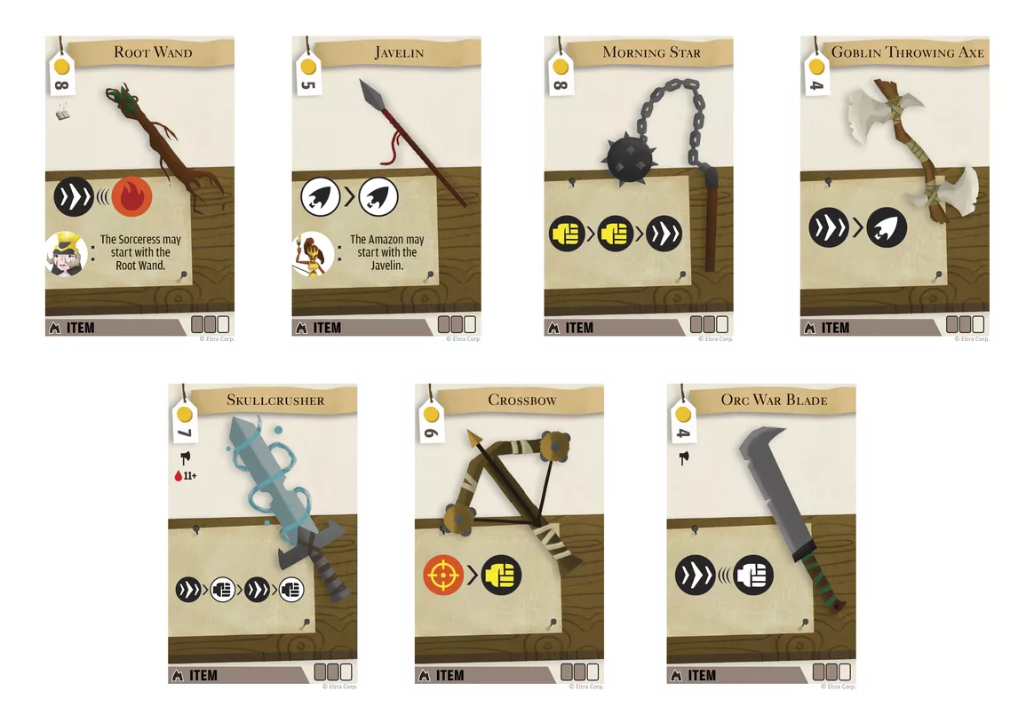Catacombs (Third Edition): Weapon Cache Expansion for use with the board game C, Catacombs, sold at the BoardGameGeek Store