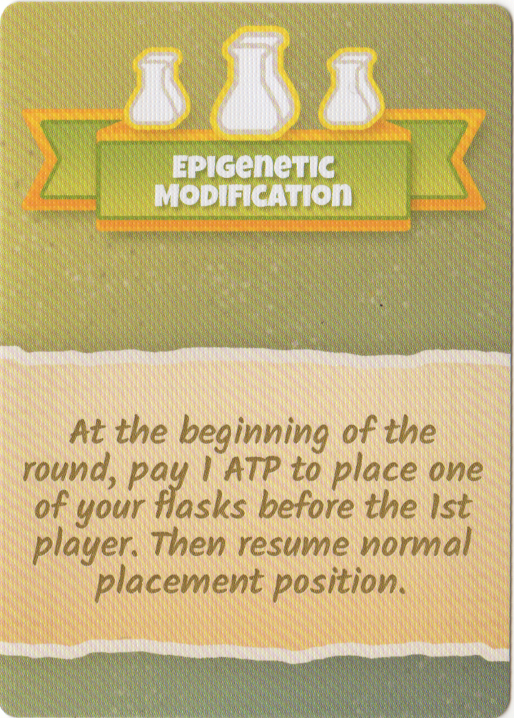 Cytosis: Epigenetic Modification Cards Promo for use with the board game C, Cytosis, Spring Sale, sold at the BoardGameGeek Store