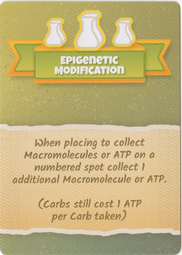Cytosis: Epigenetic Modification Cards Promo for use with the board game C, Cytosis, Spring Sale, sold at the BoardGameGeek Store