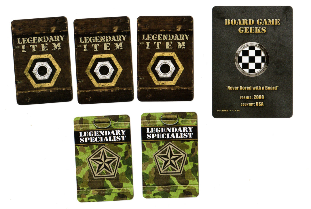 D-Day Dice: Legendary Units: Board Game Geeks and Grognards for use with the board game D, D-Day Dice, sold at the BoardGameGeek Store