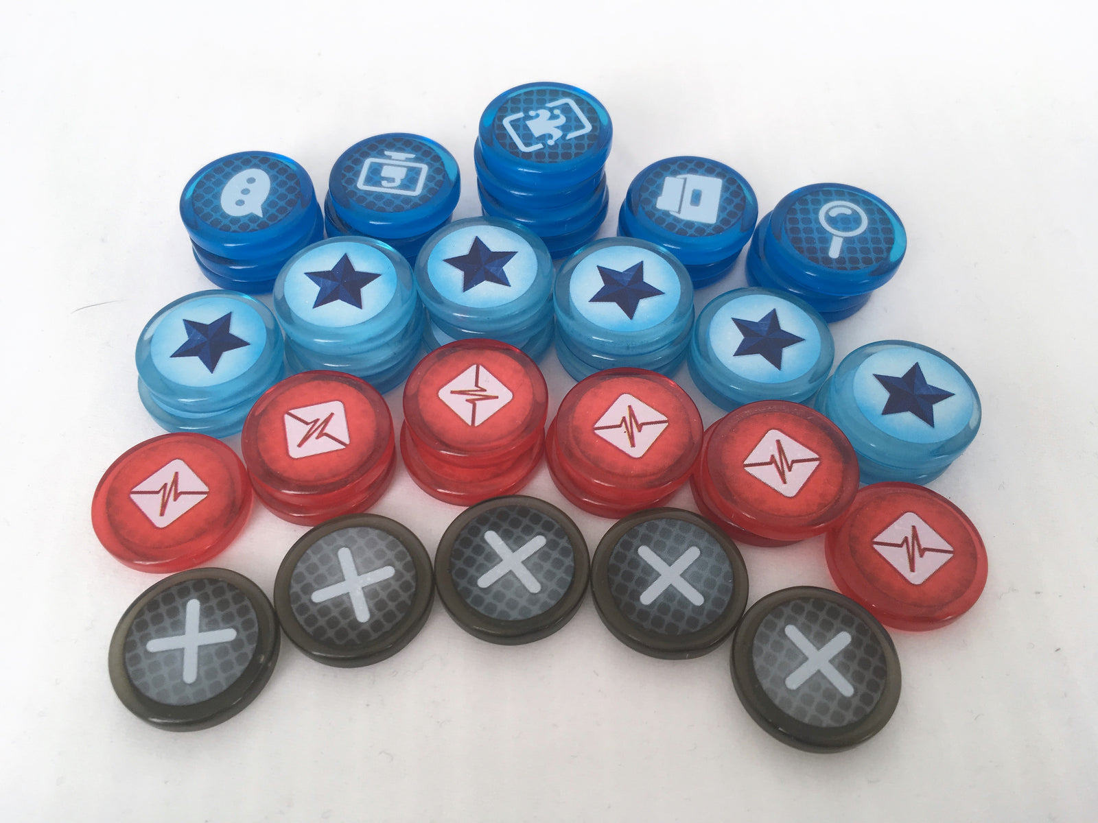 GeekUp Bit Set: Detective for use with the board game Detective, REORDER, sold at the BoardGameGeek Store