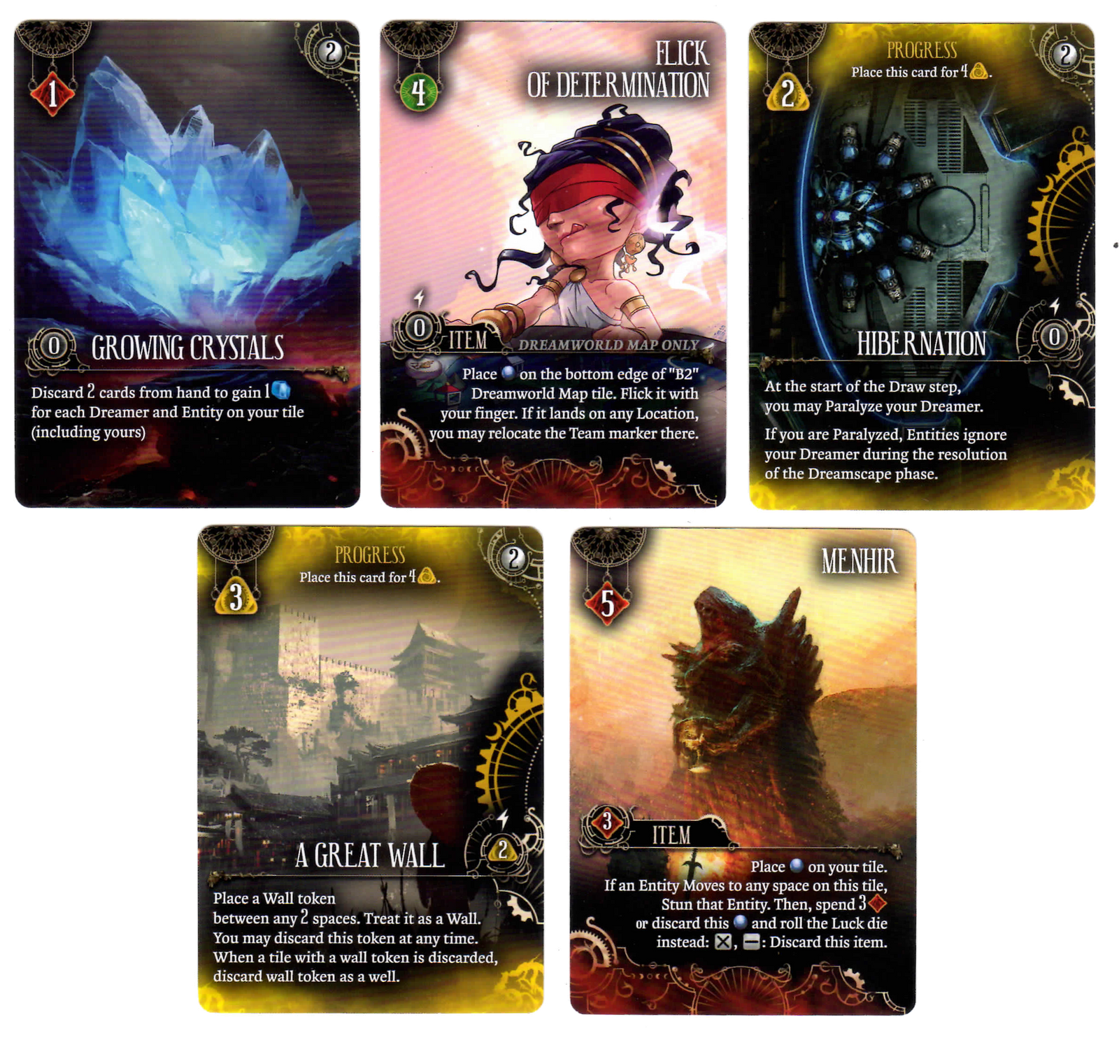 Etherfields: Awakened Items & Actions for use with the board game E, Etherfields, sold at the BoardGameGeek Store