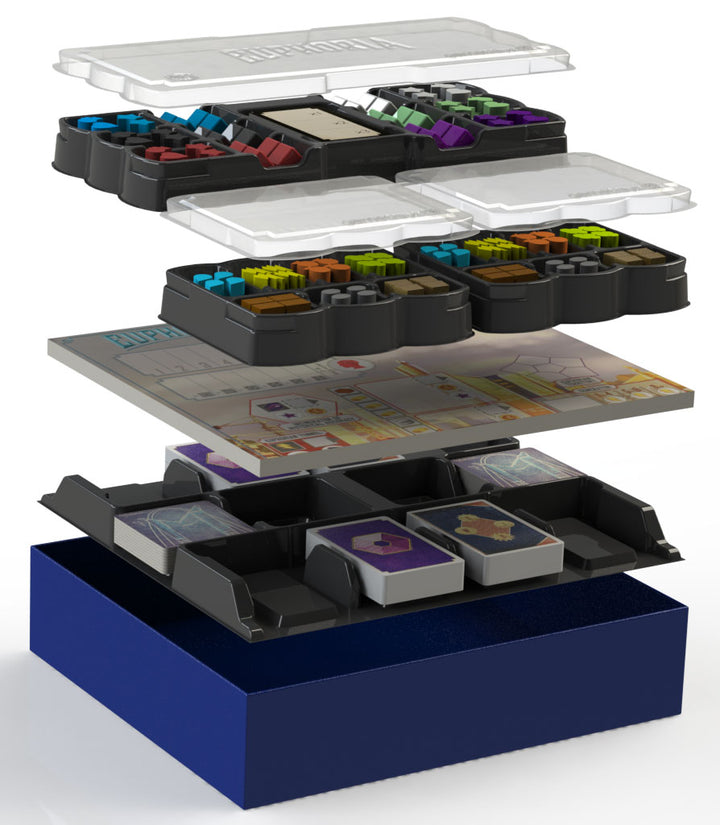 Game Trayz for use with Euphoria for use with the board game Euphoria, Game Trayz, sold at the BoardGameGeek Store