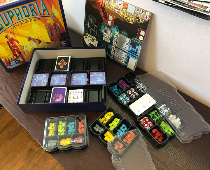 Game Trayz for use with Euphoria for use with the board game Euphoria, Game Trayz, sold at the BoardGameGeek Store