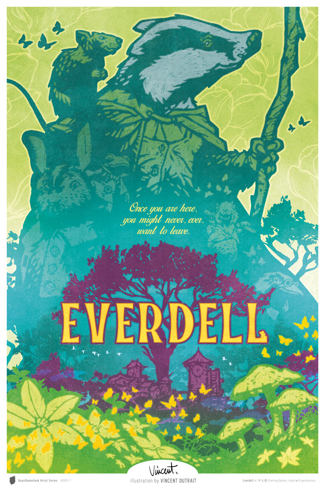 BoardGameGeek Artist Series: Series 7 - Everdell for use with the board game Everdell, REORDER, sold at the BoardGameGeek Store