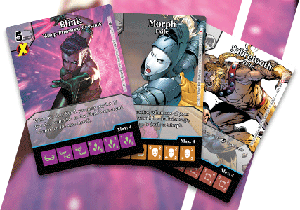 Marvel Dice Masters: Exiles Promo Cards for use with the board game M, Marvel Dice Masters, sold at the BoardGameGeek Store
