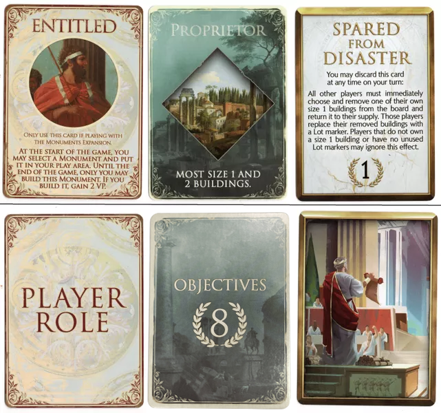 Foundations of Rome: Dice Tower 2021 Promo Pack for use with the board game F, Foundations of Rome, sold at the BoardGameGeek Store