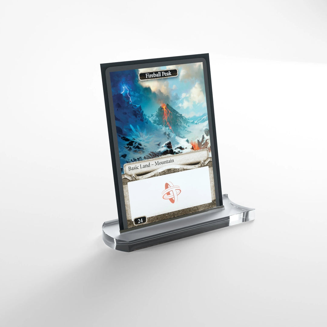 Gamegenic - Premium Acrylic Card Stand (Set of 4) for use with the board game Gamegenic, sold at the BoardGameGeek Store