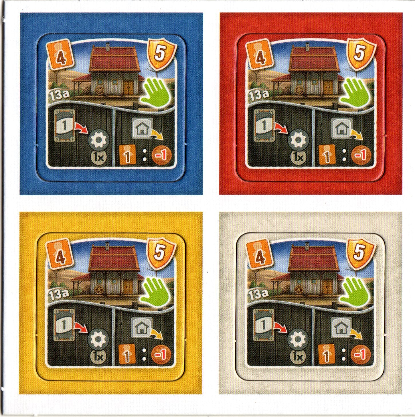 Great Western Trail: 13th Building Tile for use with the board game G, Great Western Trail, sold at the BoardGameGeek Store