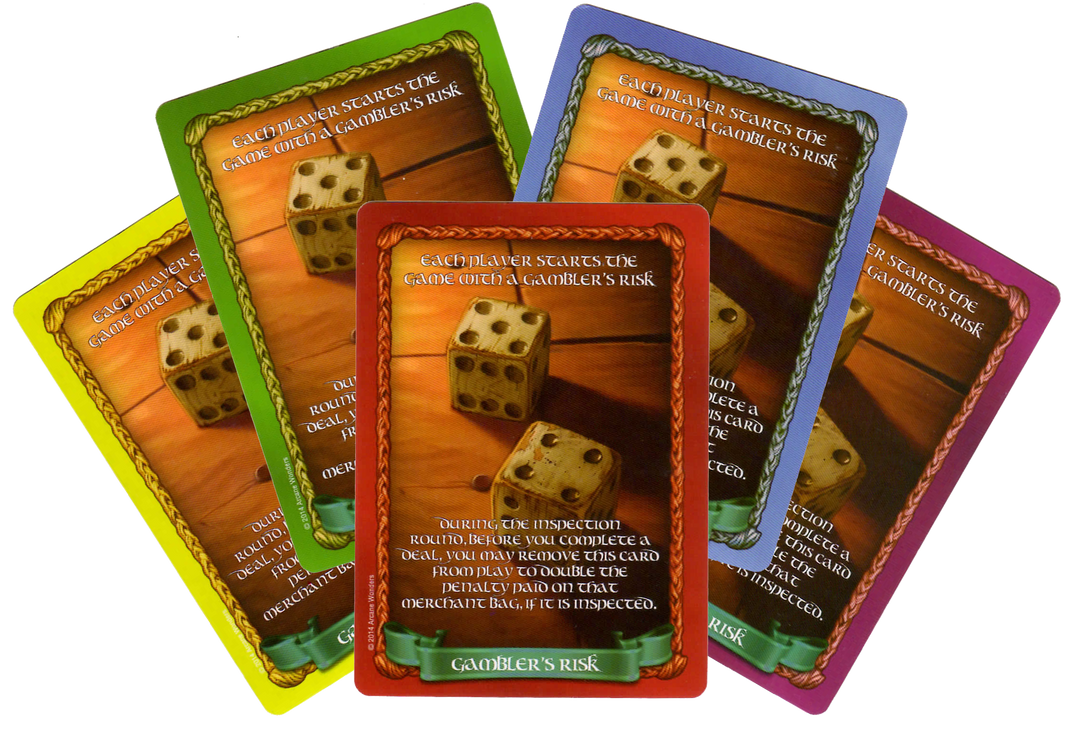 Sheriff of Nottingham: Gambler's Risk for use with the board game S, Sheriff of Nottingham, sold at the BoardGameGeek Store