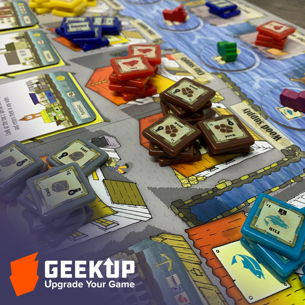 GeekUp Bit Set: Le Havre for use with the board game Le Havre, REORDER, sold at the BoardGameGeek Store