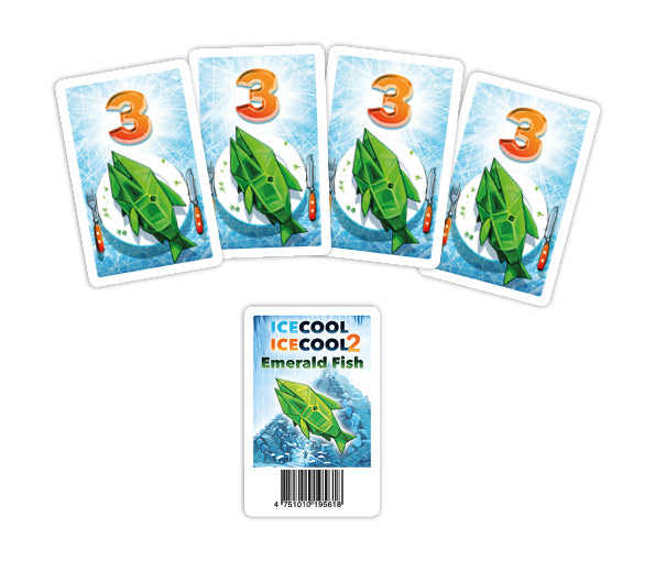 ICECOOL: Emerald Fish Promo for use with the board game I, ICECOOL, Spring Sale, sold at the BoardGameGeek Store
