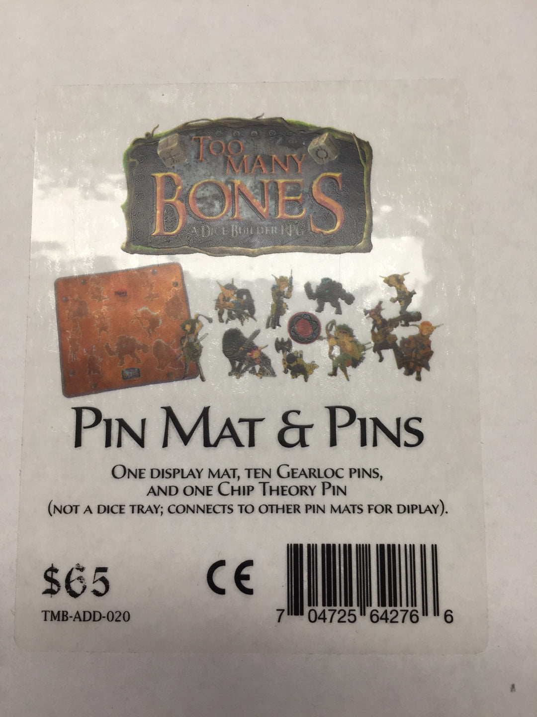 Too Many Bones: Enamel Pin Set for use with the board game Spring Sale, Too Many Bones, sold at the BoardGameGeek Store