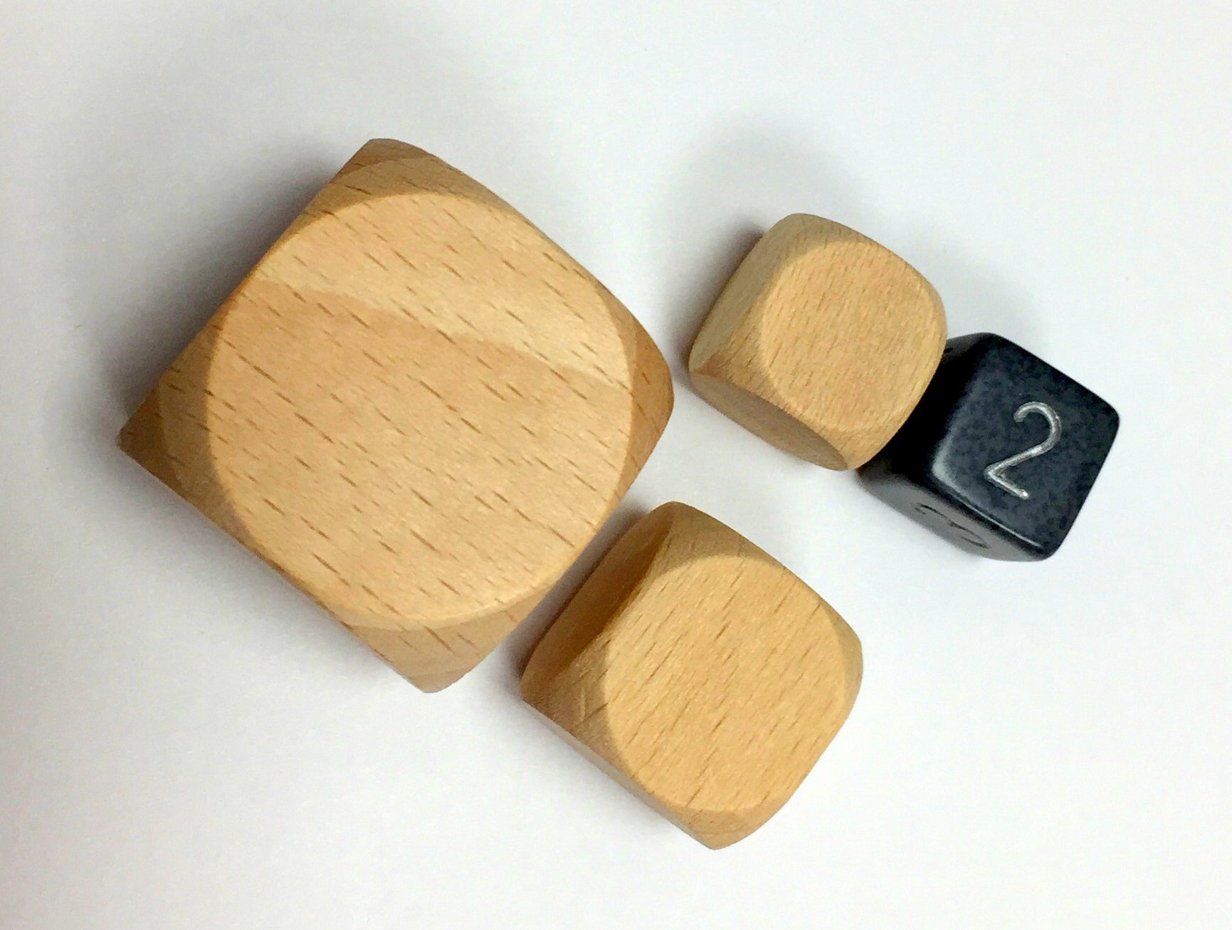 80mm large size wooden blank dice