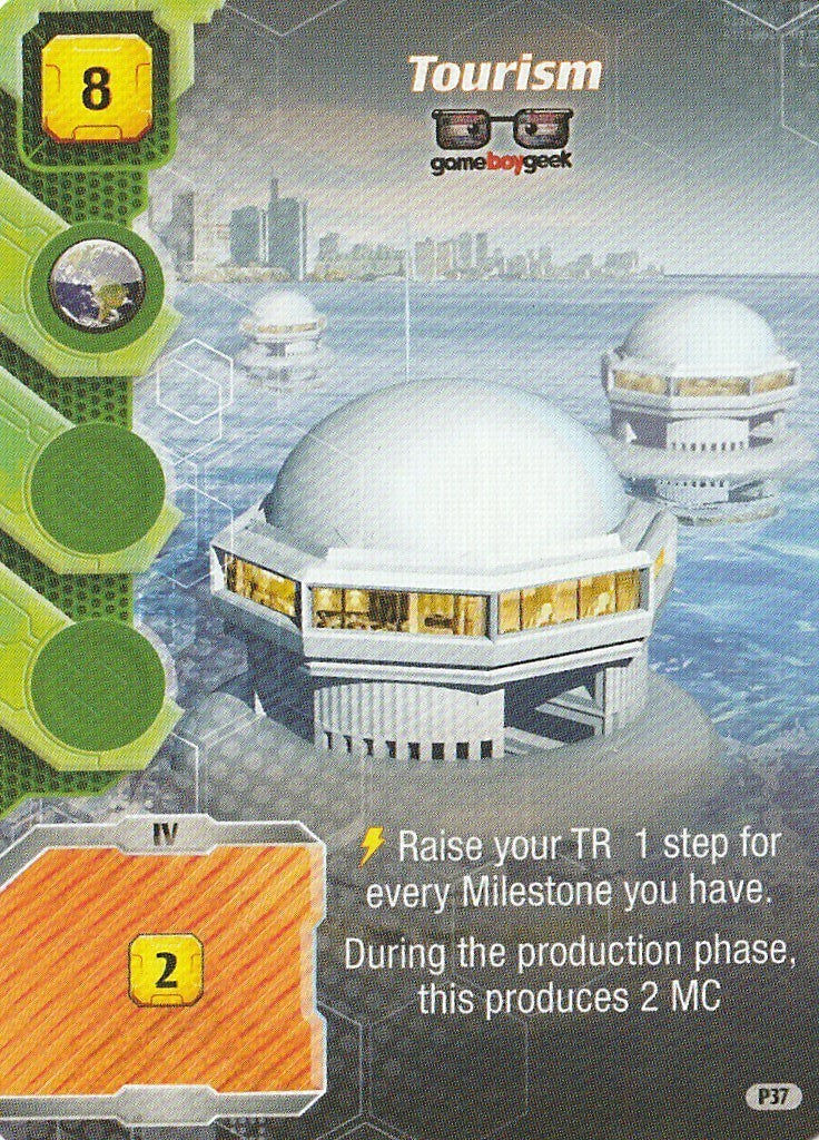 Terraforming Mars: Ares Expedition - Tourism Promo Card for use with the board game T, Terraforming Mars: Ares Expedition, sold at the BoardGameGeek Store