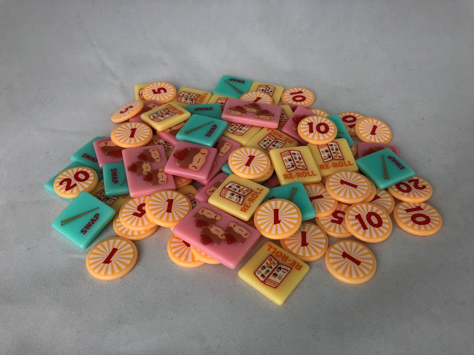 GeekUp Bit Set: Sushi Roll for use with the board game REORDER, Sushi Roll, sold at the BoardGameGeek Store