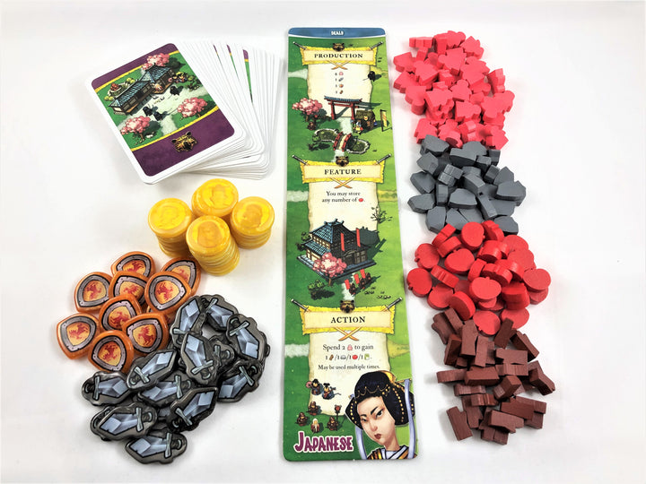GeekUp Bit Set: Imperial Settlers for use with the board game Imperial Settlers, REORDER, sold at the BoardGameGeek Store