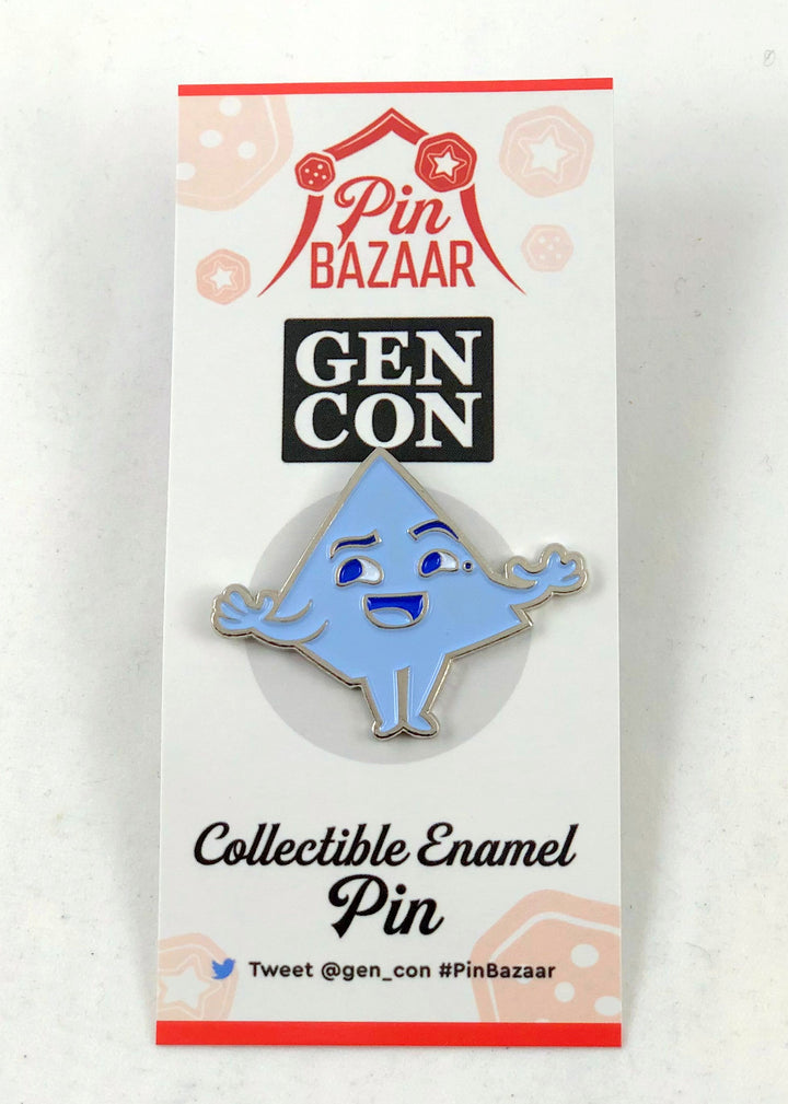 The Dice Tower - Gen Con 2019 Enamel Pins: Mandi and Suzanne for use with the board game The Dice Tower, sold at the BoardGameGeek Store