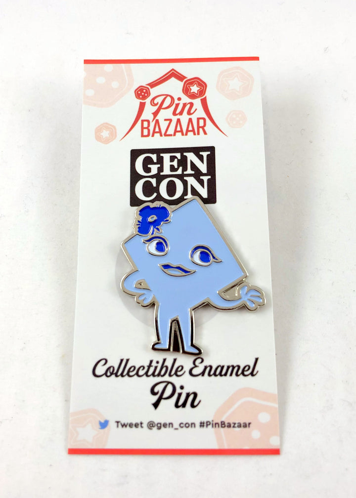 The Dice Tower - Gen Con 2019 Enamel Pins: Mandi and Suzanne for use with the board game The Dice Tower, sold at the BoardGameGeek Store