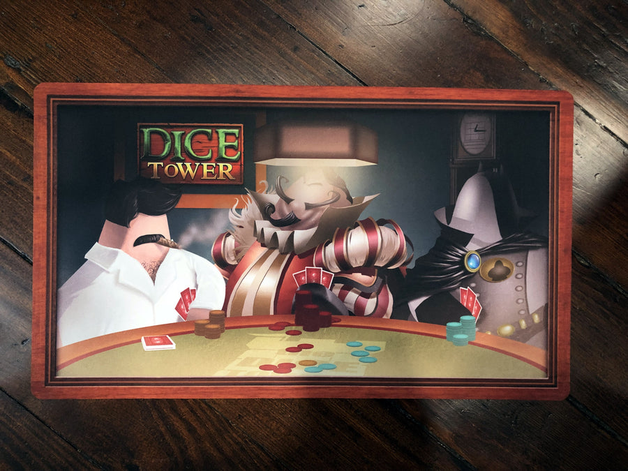 The Dice Tower - Sheriff Playmat for use with the board game The Dice Tower, sold at the BoardGameGeek Store