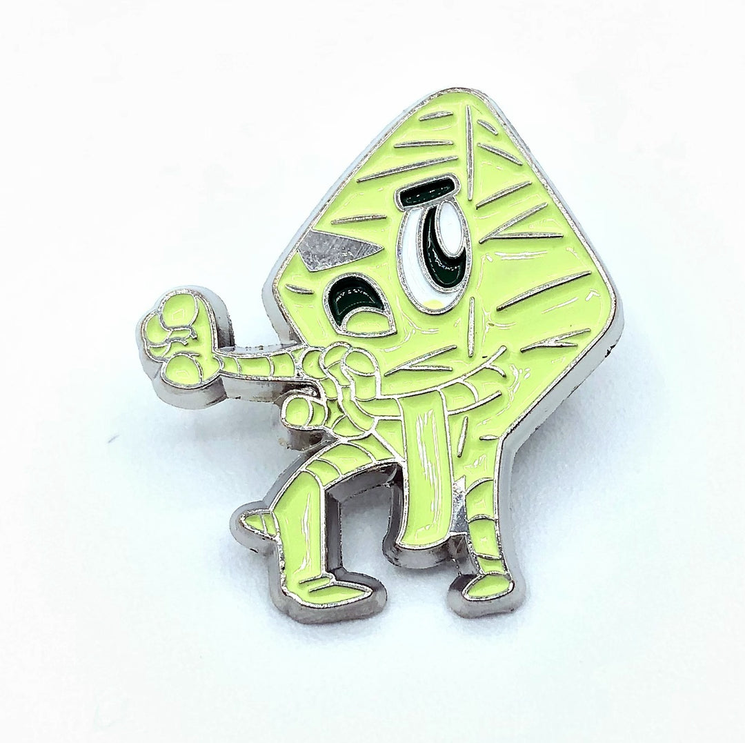 The Dice Tower - Classic Monster Dice Enamel Pins for use with the board game The Dice Tower, sold at the BoardGameGeek Store