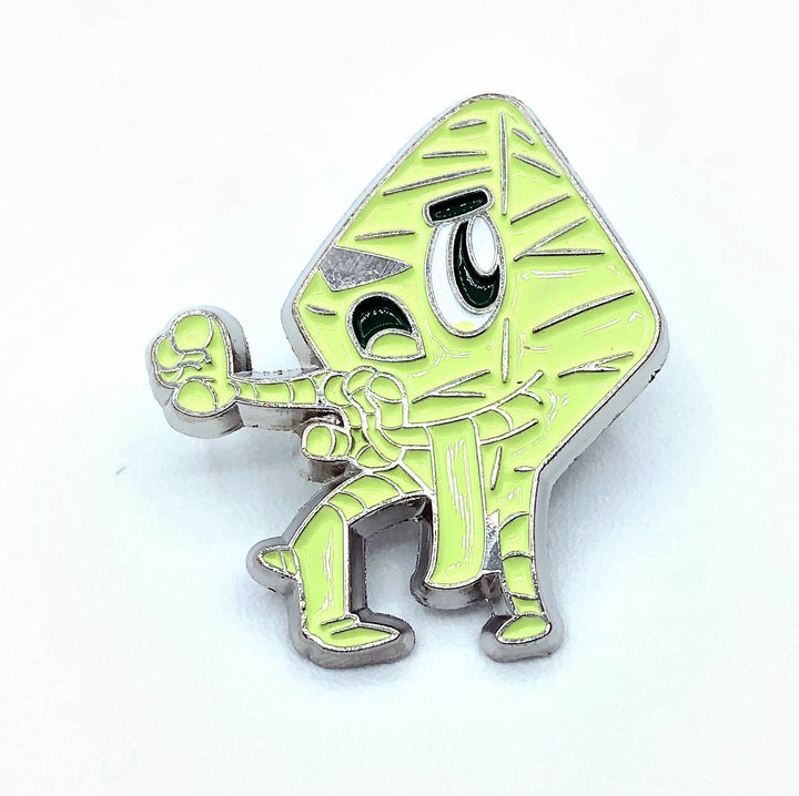 The Dice Tower - Classic Monster Dice Enamel Pins for use with the board game The Dice Tower, sold at the BoardGameGeek Store