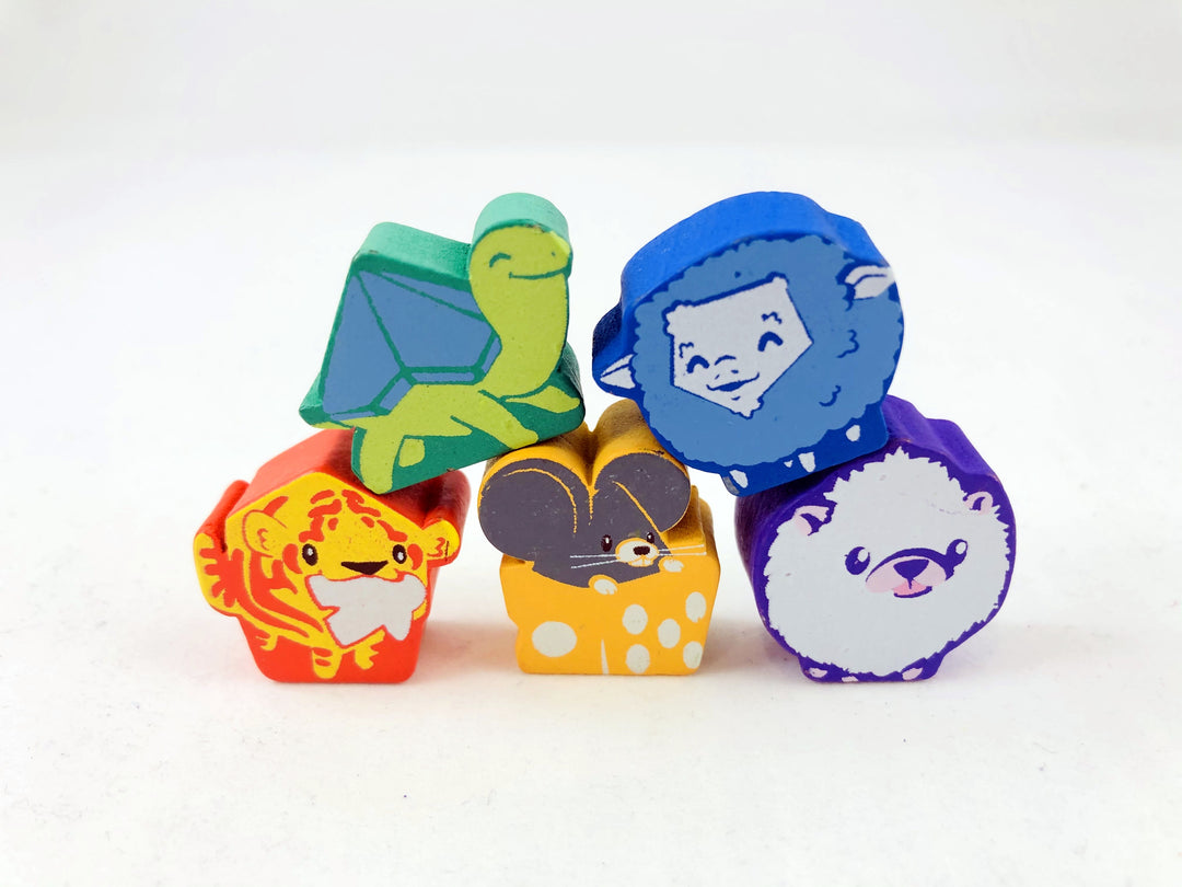 The Dice Tower: Animal Meeple Set for use with the board game The Dice Tower, sold at the BoardGameGeek Store