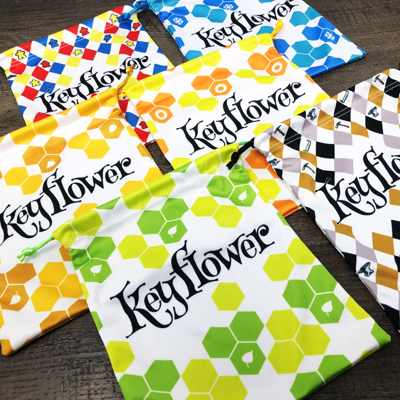 GeekUp Bag Set: Keyflower for use with the board game Keyflower, REORDER, Spring Sale, sold at the BoardGameGeek Store