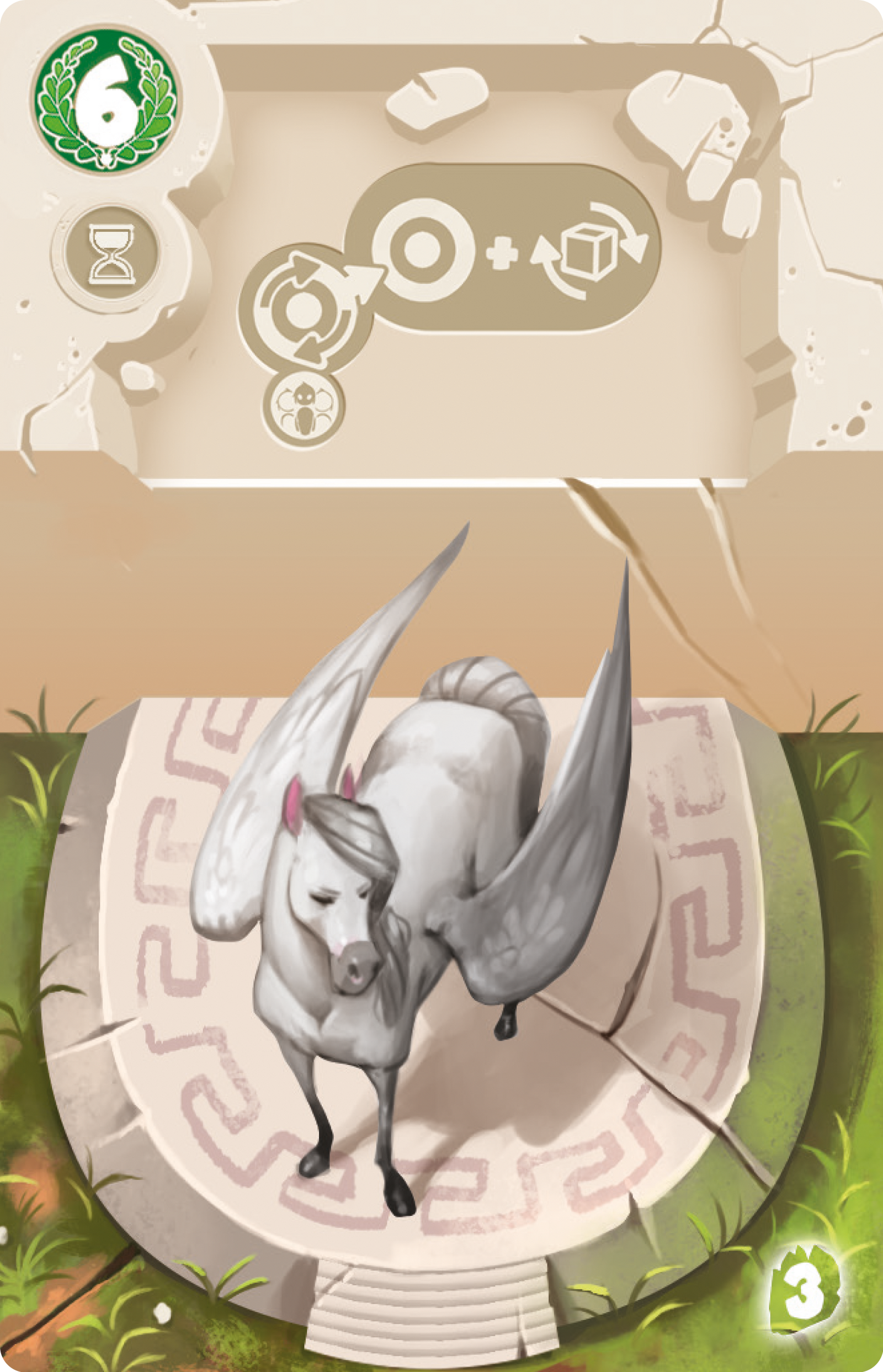 Dice Forge: Rebellion - Pegasus Promo Card for use with the board game D, Dice Forge, Spring Sale, sold at the BoardGameGeek Store