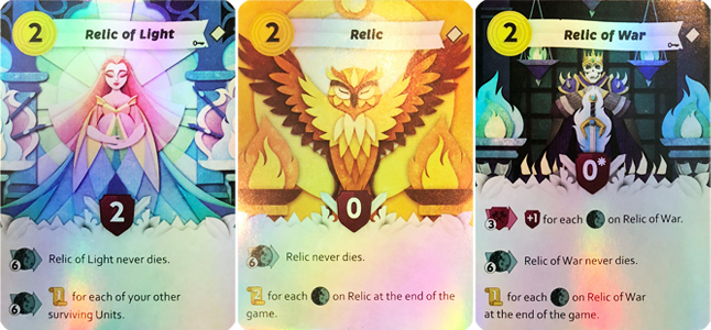 Paper Tales: The Relic Foil Cards for use with the board game P, Paper Tales, Spring Sale, sold at the BoardGameGeek Store