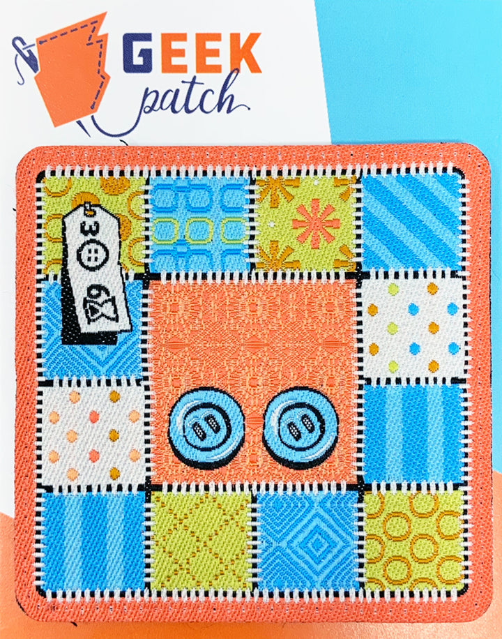 Geek Patch: Patchwork for use with the board game Geek Patch, Patchwork, Spring Sale, sold at the BoardGameGeek Store