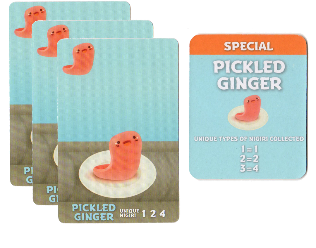 Sushi Go Party!: Pickled Ginger Promo for use with the board game S, Sushi Go Party, sold at the BoardGameGeek Store