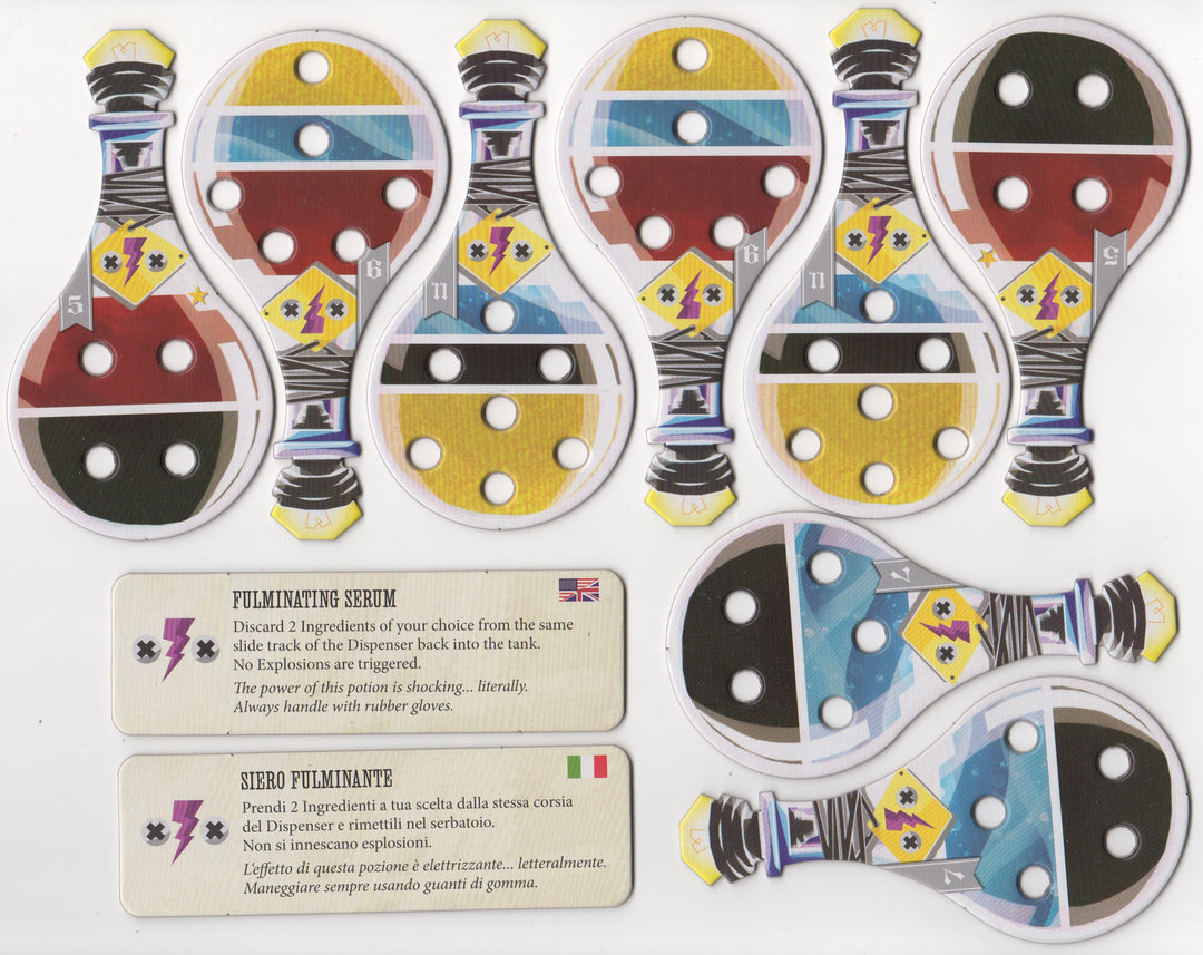 Potion Explosion: Fulminating Potions for use with the board game P, Potion Explosion, sold at the BoardGameGeek Store