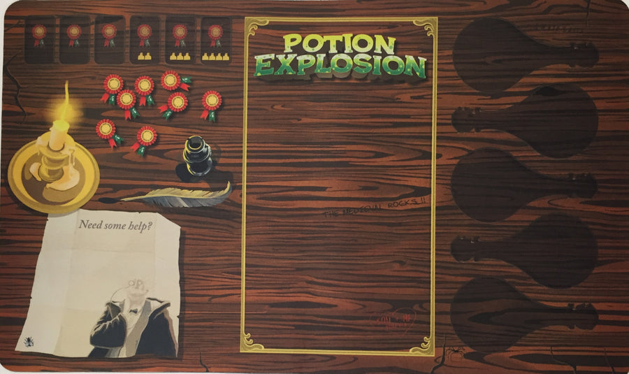 Potion Explosion: Play Mat for use with the board game P, Potion Explosion, sold at the BoardGameGeek Store