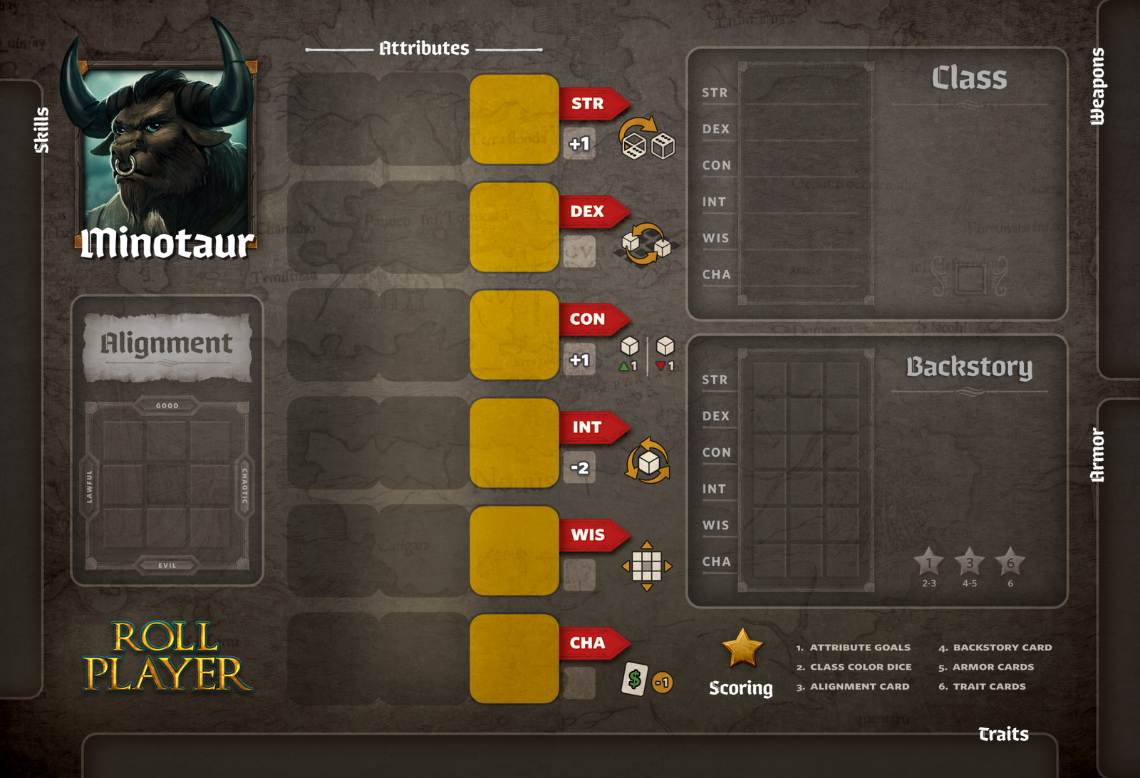 Roll Player: Minotaur Promo for use with the board game R, Roll Player, Spring Sale, sold at the BoardGameGeek Store