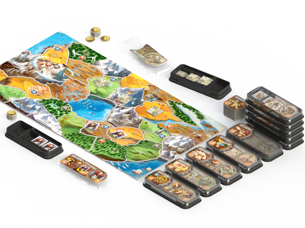Game Trayz for use with Small World for use with the board game Game Trayz, REORDER, Small World, sold at the BoardGameGeek Store