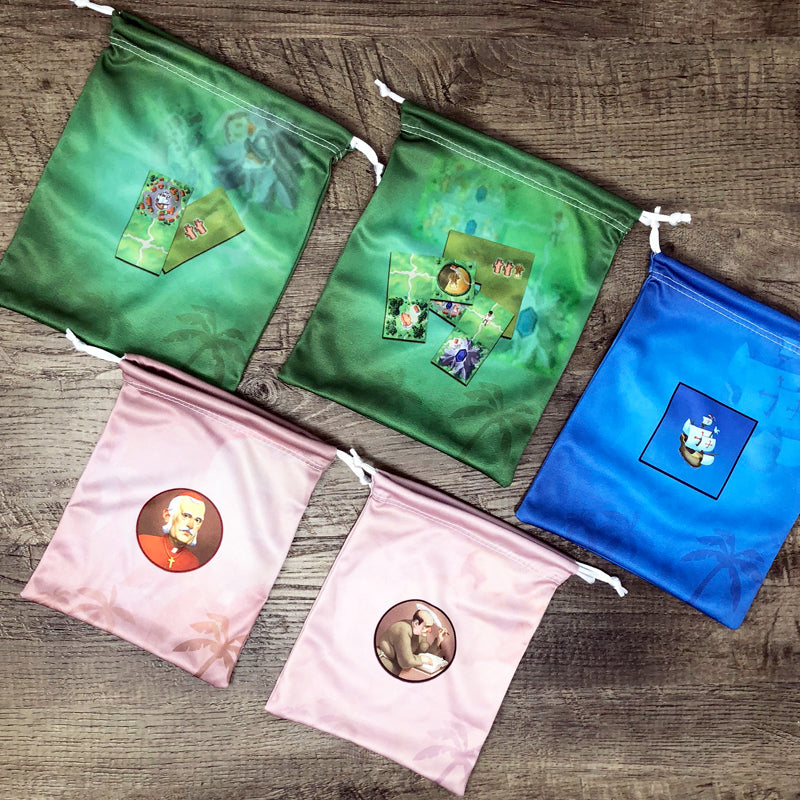 GeekUp Bag Set: Santa Maria for use with the board game REORDER, Santa Maria, sold at the BoardGameGeek Store