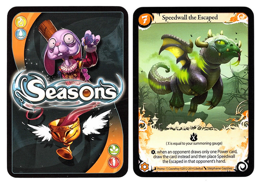 Seasons: Speedwall the Escaped Promo for use with the board game S, Seasons, Spring Sale, sold at the BoardGameGeek Store