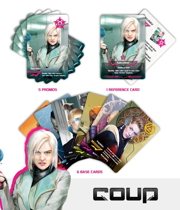 Coup: Speculator Promo for use with the board game C, Coup, sold at the BoardGameGeek Store