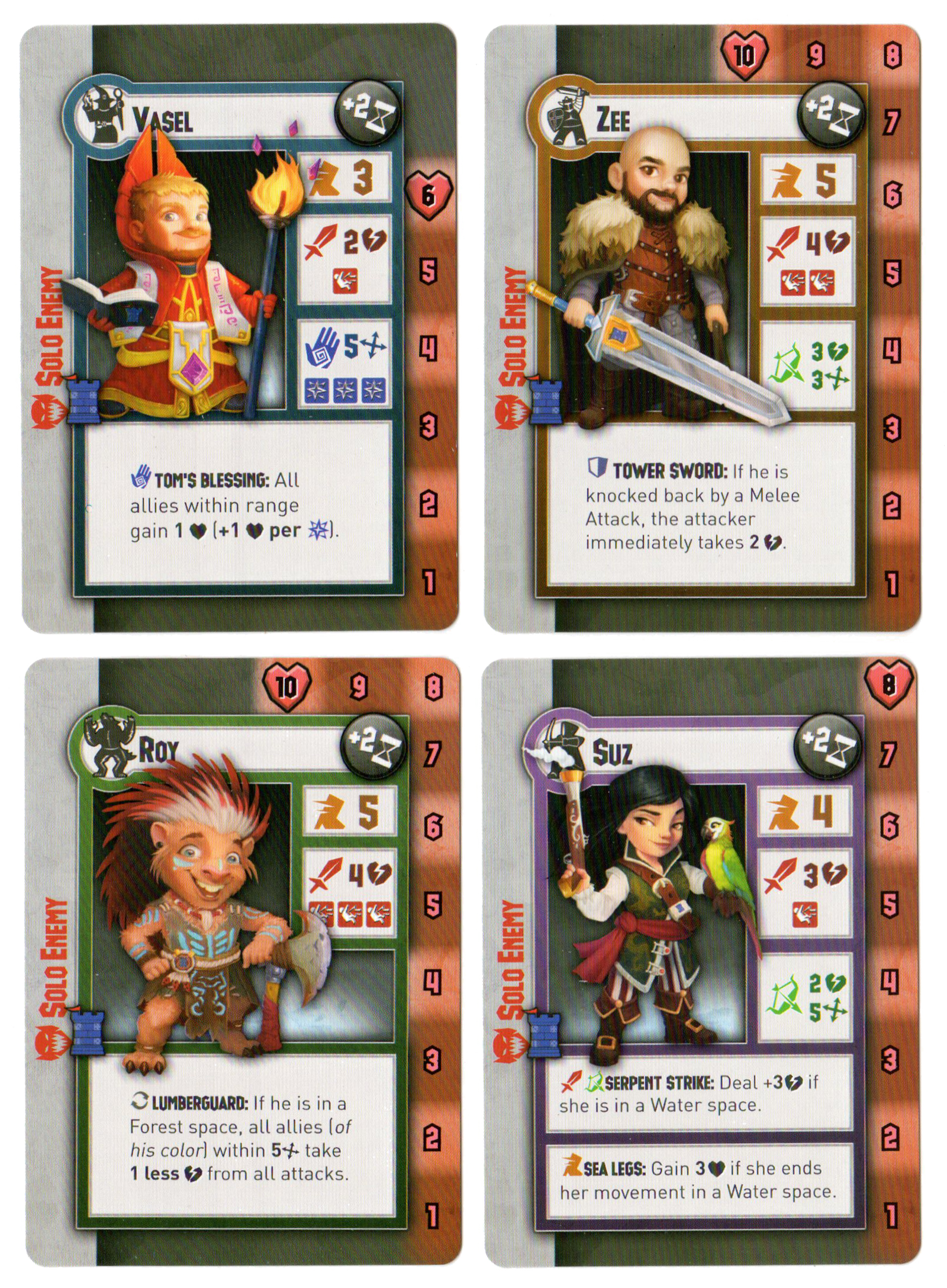 Tiny Epic Tactics: Dice Tower 2020 Promo Cards for use with the board game T, Tiny Epic Tactics, sold at the BoardGameGeek Store