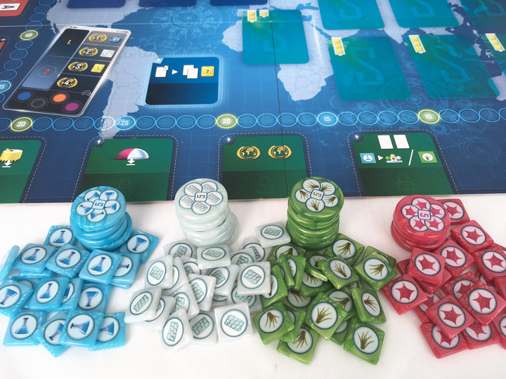 GeekUp Bit Set: Underwater Cities for use with the board game REORDER, Underwater Cities, sold at the BoardGameGeek Store