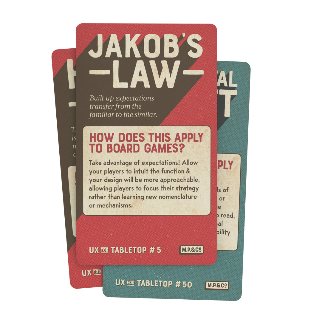 PREORDER - UX for Tabletop Games Flash Card Deck for use with the board game , sold at the BoardGameGeek Store