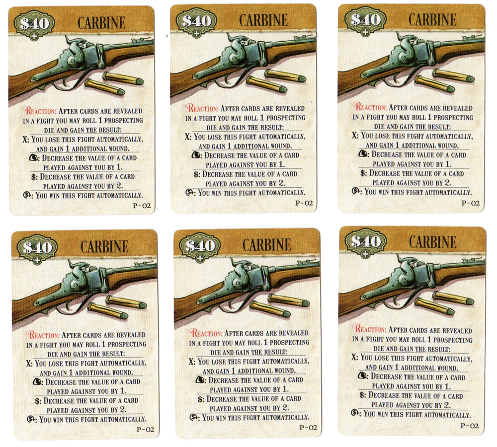 Western Legends - Carbine Promo Pack for use with the board game W, Western Legends, sold at the BoardGameGeek Store