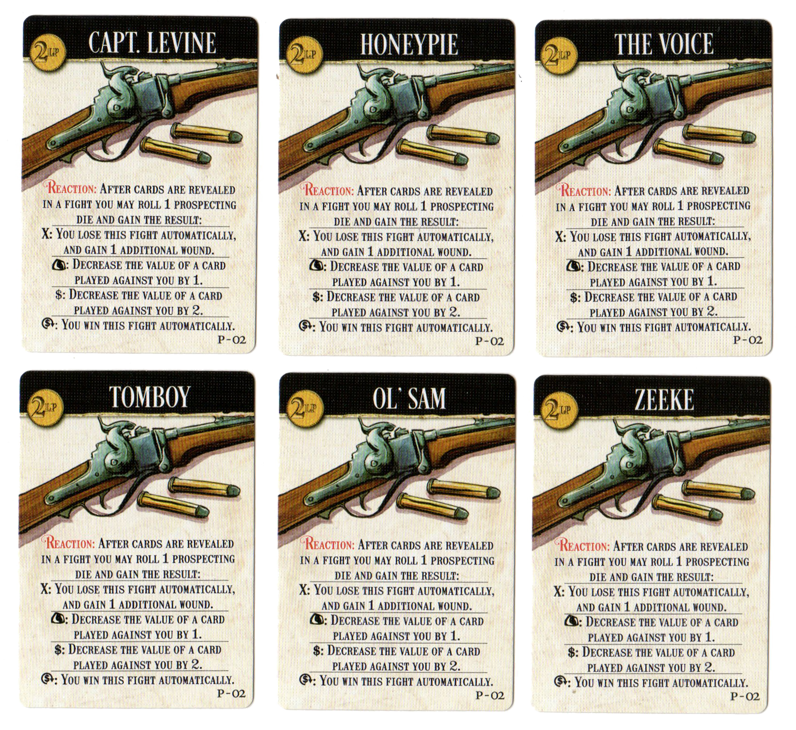 Western Legends - Carbine Promo Pack for use with the board game W, Western Legends, sold at the BoardGameGeek Store