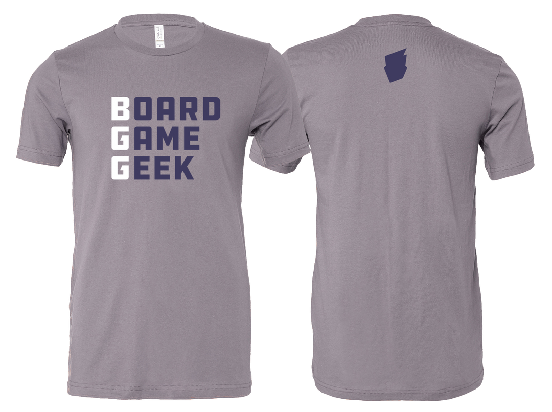 Gray shirt top white letters