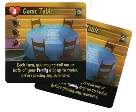 Creature Comforts: Game Table Promo Cards for use with the board game C, Creature Comforts, sold at the BoardGameGeek Store