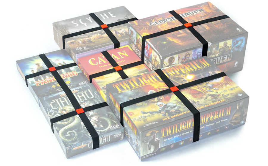 GeekOn Box Bands (set of 5) for use with the board game GeekOn, REORDER, sold at the BoardGameGeek Store