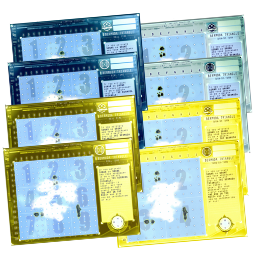 Captain Sonar: Bermuda Triangle Map for use with the board game C, Captain Sonar, sold at the BoardGameGeek Store