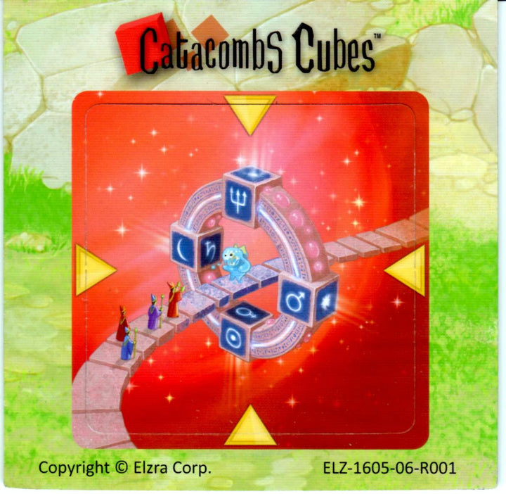 Catacombs Cubes: Cosmic Portal Promo Tile for use with the board game C, Catacombs Cubes, sold at the BoardGameGeek Store
